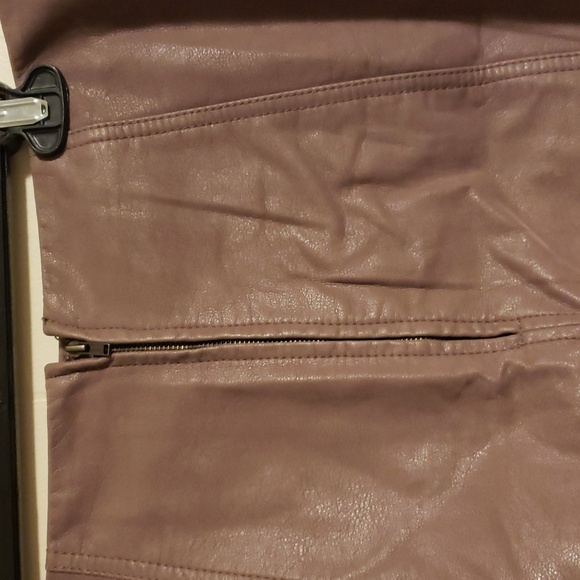 Free People Faux Leather Mini Skirt - Picture 4 of 7